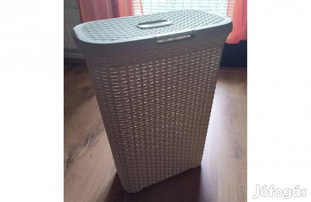 Új Curver rattan stílusú szennyestartó kosár 40 l