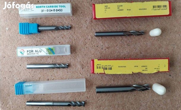 Új D5 D6 D8 Vhm 3 élű marók egyben eladók