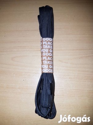 Új DRK Dorko cipőfűző - szürke színű cipő fűző fekete véggel