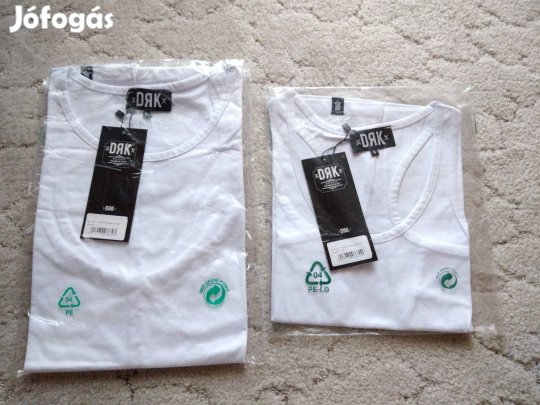 Új DRK Dorko férfi fehér trikó ujjatlan póló atléta S L