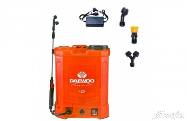 Új Daewoo akkumulátoros 16l háti permetező akkus 12V