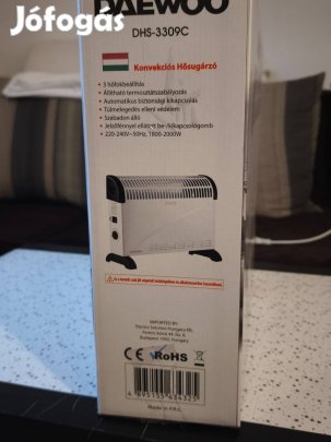 Új Daewoo konvekciós hősugárzó 2000 W 13 000 Ft