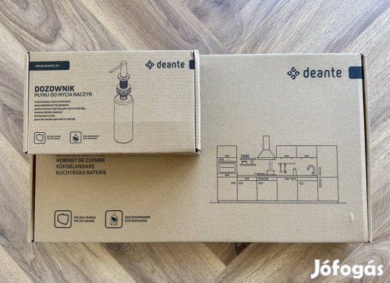 Új Deante Lukrecja konyhai csaptelep, Aster mosogatószeradagolóval
