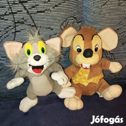 Új Disney Tom&Jerry Retro Plüss Tom Macska cica Jerry Egér nyuszi