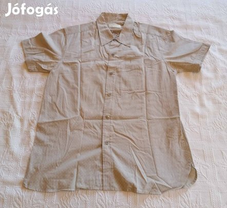 Új Divatos Bézs / Vajszínű "Urban" Rövid Újjú Ing (M méret)