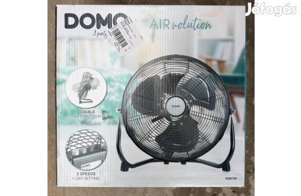 Új Domo Fém Padló Ventilátor 35 cm, 65W DO8134 Fém