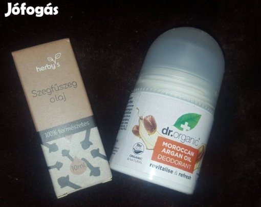 Új Dr. Organic argán olajas natúr kozm. dezodor Szuper Akció %