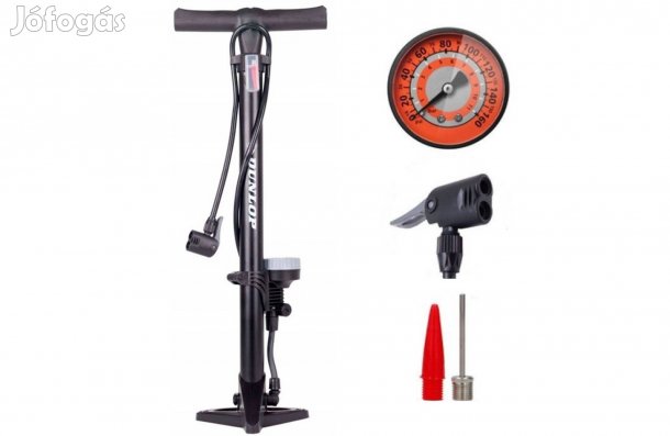 Új Dunlop univerzális pumpa nyomásmérővel kerékpár stb 11bar