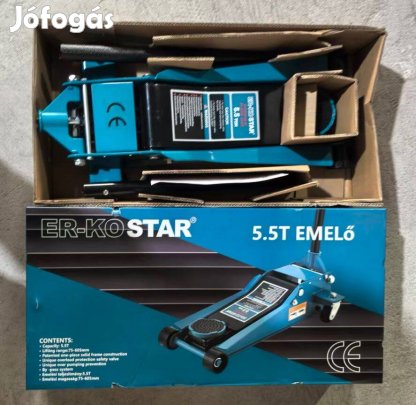 Új ER-KO Star 5.5T alacsony profilú krokodil emelő, autó emelő 75-500m