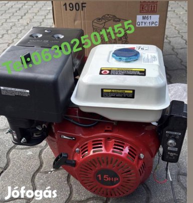 Új EURO Motor 15 HP (190F, OHV) benzinmotor - funkcionalitás