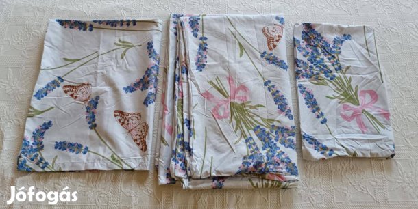 Új Egyszemélyes Bájos Virág És Pillangó Mintás Ágyneműhuzat Garnitúra