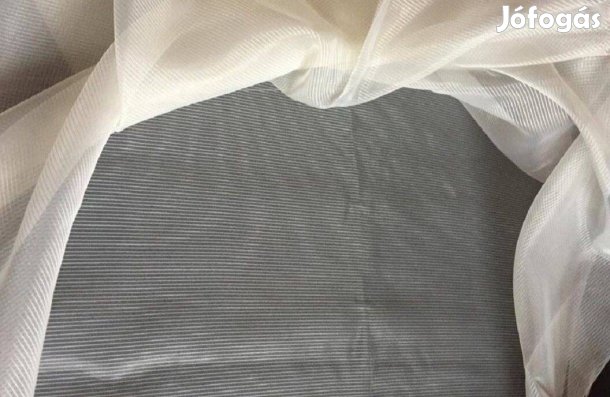 Új Ekrü organza függöny (10,7m x 3m) Akció