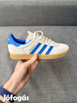 Új Eredeti Adidas Gazelle (39 1 /3) - Fehér / Sötétkék - Fél dobozos