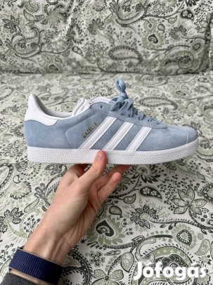 Új Eredeti Adidas Gazelle (44) - Kék / Fehér - Dobozában