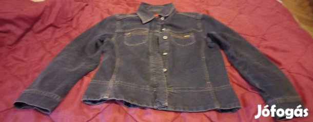 Új Eredeti River Island Női Karcsúsított Farmer Kabát Dzseki M