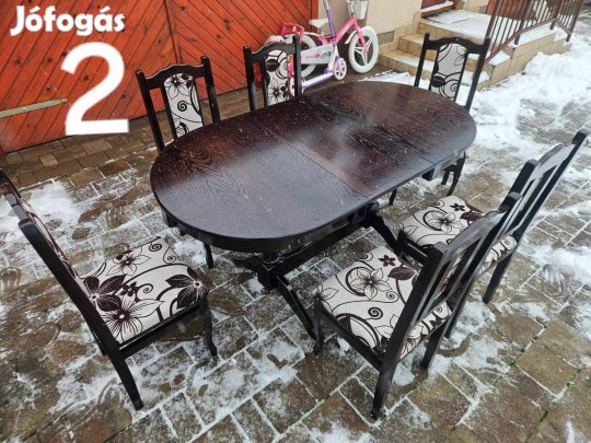 Új Étkező Garnitúra 6 székkel