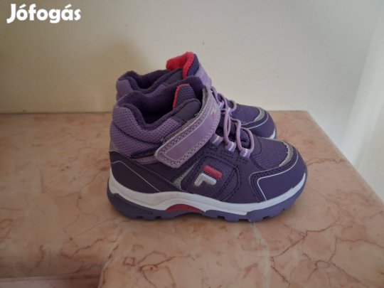 Új FILA középlila-orgonalila gumis és tépőzáras bakancs / túracipő 23