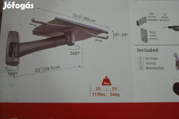 Új Fali tv tartó projektor hangfal mikro vetítő állvány konzol