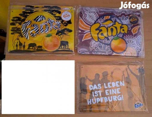 Új Fanta reklám bádogtábla: 5 db. 21 x 15 cm. Gyűjtőknek!