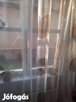 Új Fehér alapon foltmintás függöny (8m x 3m)