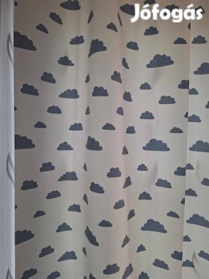 Új Felhőcskés sötétítő függöny (150 cm x 8m)
