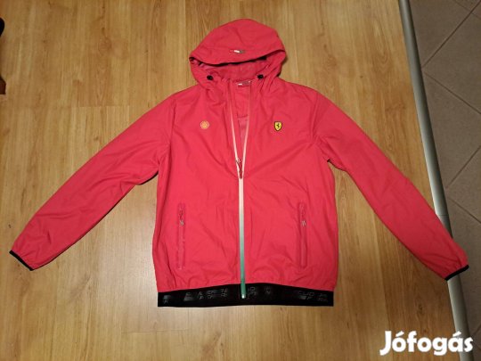 Új Ferrari dzseki kabát M-es méret szél víz álló membrános piros