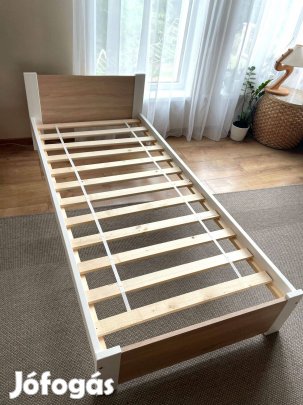 Új Festett fehér fenyő/sonomamdf ágy Ágyráccsal 90X200,140X200,160X200