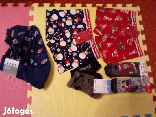 Új Fiú boxeralsó alsónadrág zokni sál 6 - 8 év