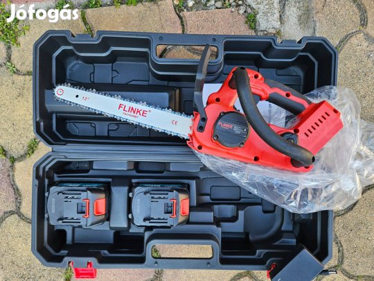 Új Flinke FK-7071 Akkumulátoros kompakt láncfűrész, 30.48 cm vágólap,