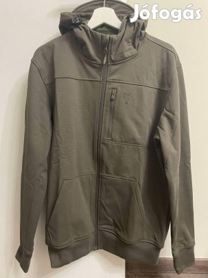 Új Fox Green & Black Softshell Jacket Dzseki Kabát Kapucnis Felső M