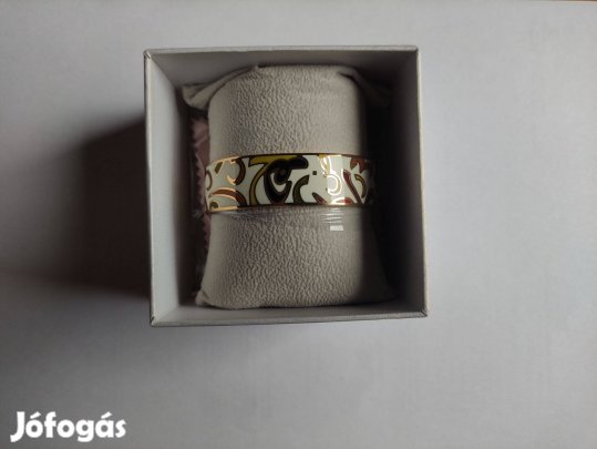 Új Frey Wille stílusú karkötő - nyitott ovál + díszdoboz - 2 cm széles