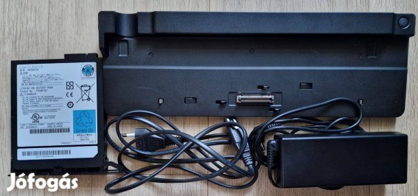 Új Fujitsu Lifebook dokkoló port replikátor + áramadapter töltő + akku