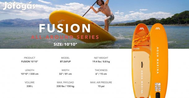Új Fusion (Molten Sand) - All-around iSUP felfújható szörfdeszka