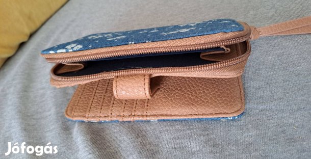 Új George farmerkék virágos pénztárca