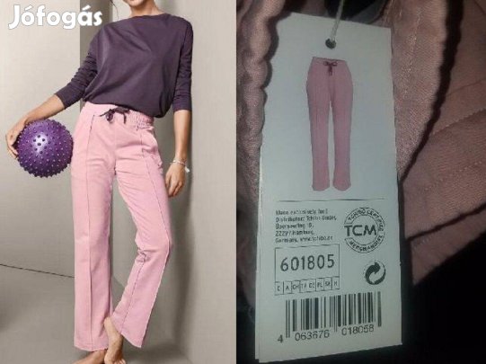 Új Gots biopamut róza szabadidő alsó 40/42 Extra Akció %% 02.25-i