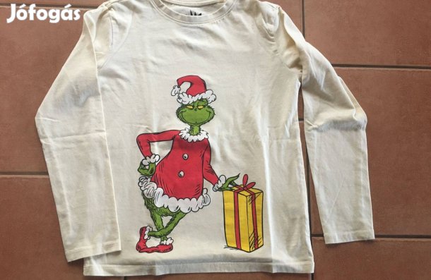Új Grinch hosszú ujjú felső! 134-140 Kettő van belőle