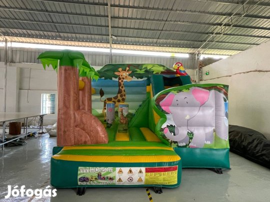 Új HJ11 Állatkert csúszdás, akadályos légvár ugrálóvár