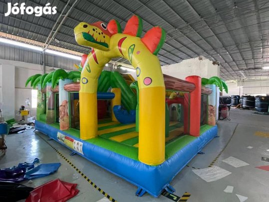 Új HJ16 Dínó park csúszdás, akadályos játékpark légvár ugrálóvár