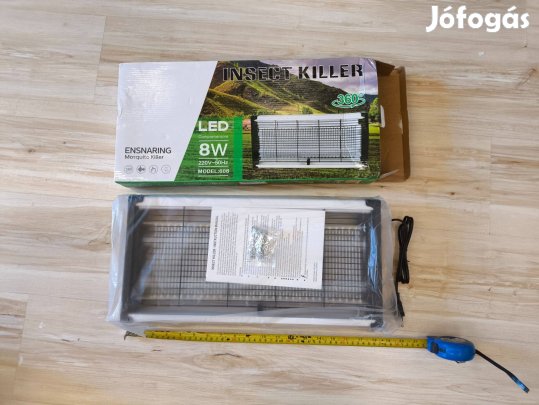 Új Hálózati szúnyogirtó rovarölő rovarirtó lámpa 47cm - LED 8W - 230V