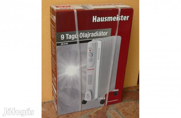 Új Hausmeister olajradiátor 9 tagú elektromos fűtőtest