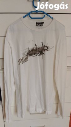 Új Heavy Tools hosszú ujjú póló L méret fehér