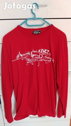Új Heavy Tools hosszú ujjú póló L méret piros