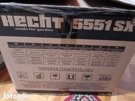 Új Hecht 5551 SX benzines önjáró fűnyíró