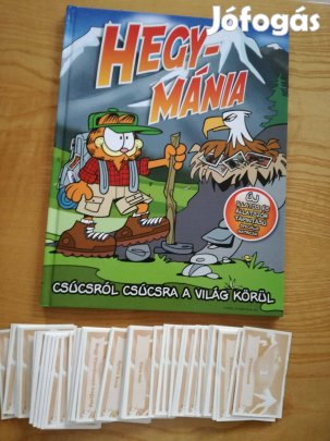 Új Hegymánia matricás album+200 db matrica