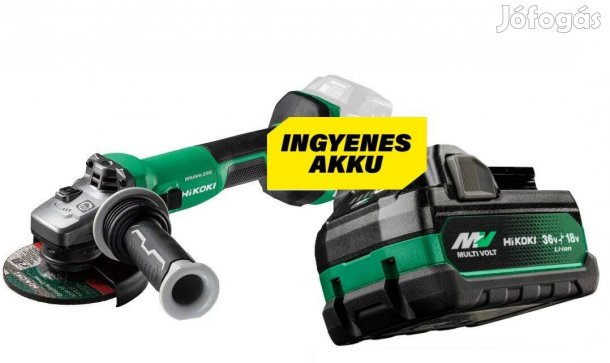 Új Hikoki 36V-os Multivolt akkus sarokcsiszoló promócióban