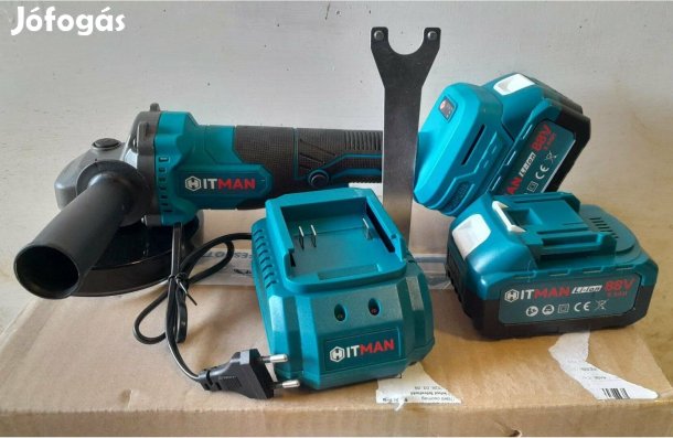Új!Hitman akkumulátoros sarokcsiszoló 125 Erősebik változat Akkus flex