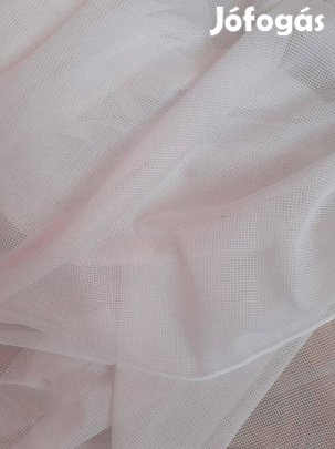 Új Hófehér minta nélküli hálós függöny (7,2m x 180 cm)