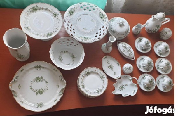 Új Hollóházi Porcelán Ritkaság 27 részes Vadvirágos Luxus Gyűjtemény