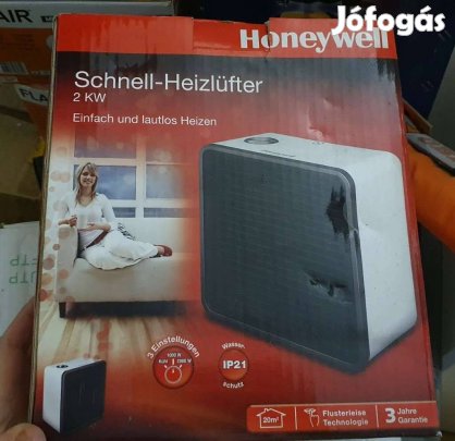Új Honeywell HZ-110e silent csendes kicsi hősugárzó ventilátor 23x23cm