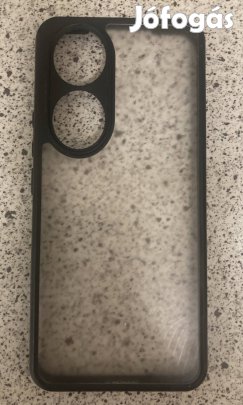 Új Honor 90 - átlátszós fekete szilikon tok